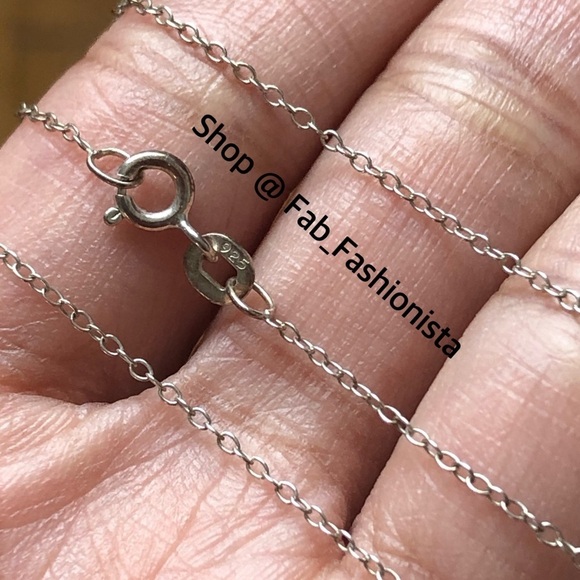 Sterling silver necklace chains 5 total - Picture 8 of 17